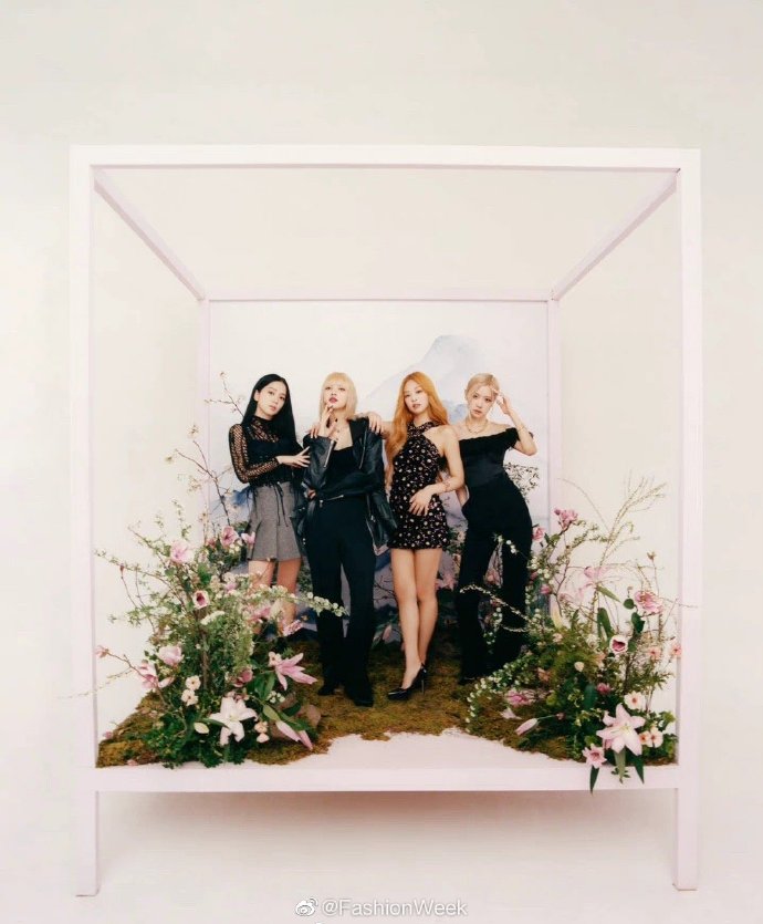 组图：BLACKPINK全员合体登封面 四人同框时尚表现力强