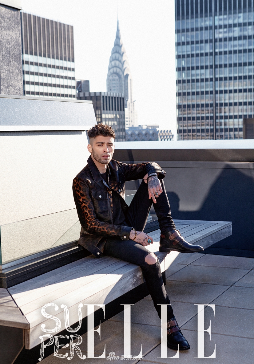 组图:吉吉前男友泽恩·马利克帅气写真 黑衣黑裤显沧桑感