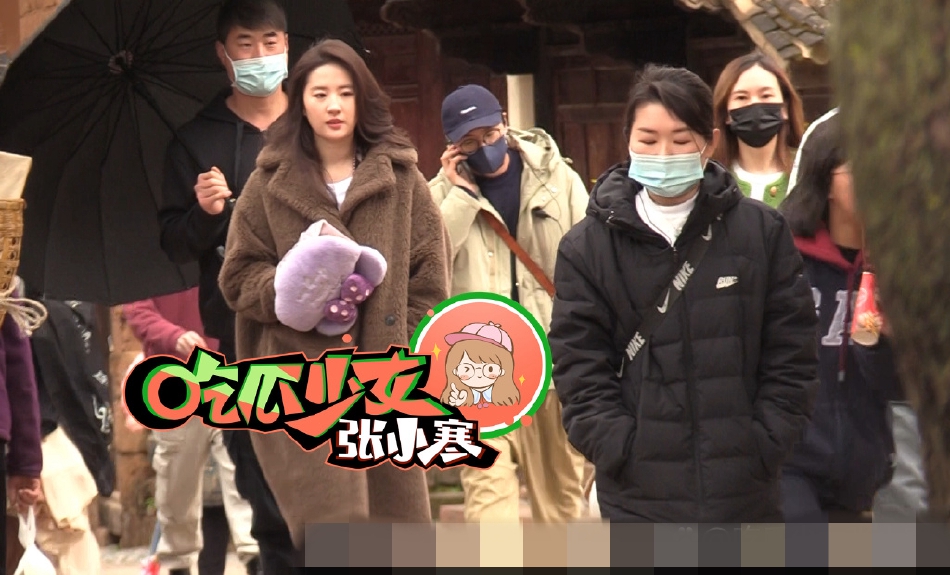 组图：刘亦菲《去有风的地方》正脸路透长发披肩五官精致第3张图片