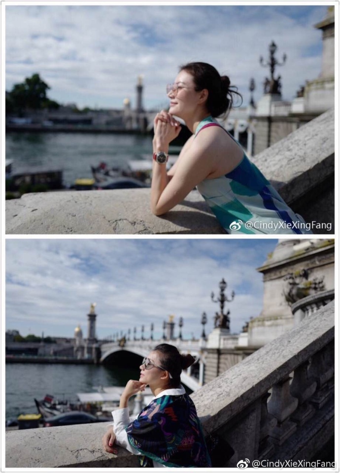 谢杏芳欧洲之旅心情超好 造型多变笑容灿烂