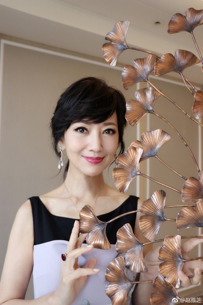 组图:赵雅芝妆容精致显优雅大气 丝毫看不出已经63岁了