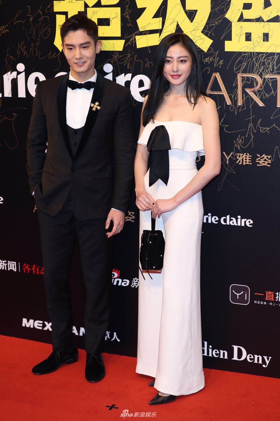 张天爱盛一伦携手亮相2017嘉人中国风young无界超级盛典,张天爱白色