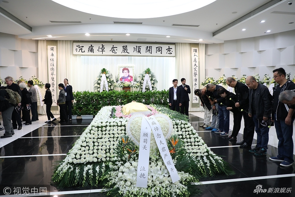 组图:"阿q"严顺开举行追悼会:遗孀坐轮椅垂泪 翁虹悲痛哭泣_高清图集