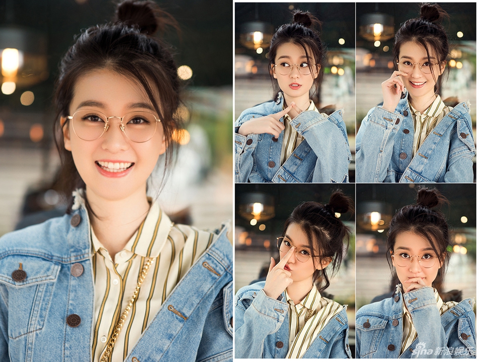 关关金边镜框更显清新文艺