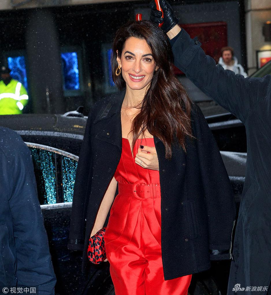 美国纽约,艾莫·阿拉慕丁(amal alamuddin),盖尔·金(gayle king)等