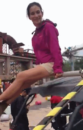 卢靖姗拍摄《战狼2》花絮