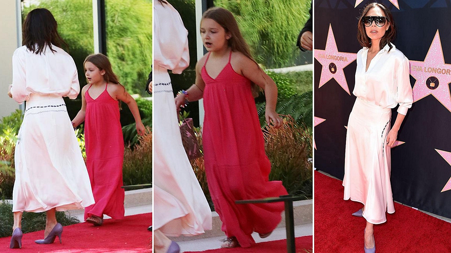 妈妈也拦不住！小七穿桃红长裙狂奔 活泼小美女一枚