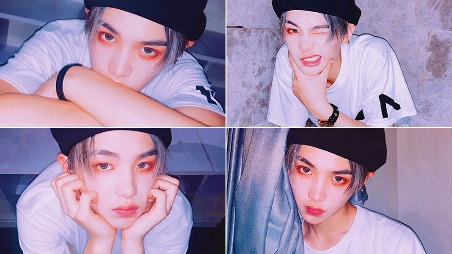 justin小断眉嘟嘴实力萌 晒九宫格帅照只为安利这部电影