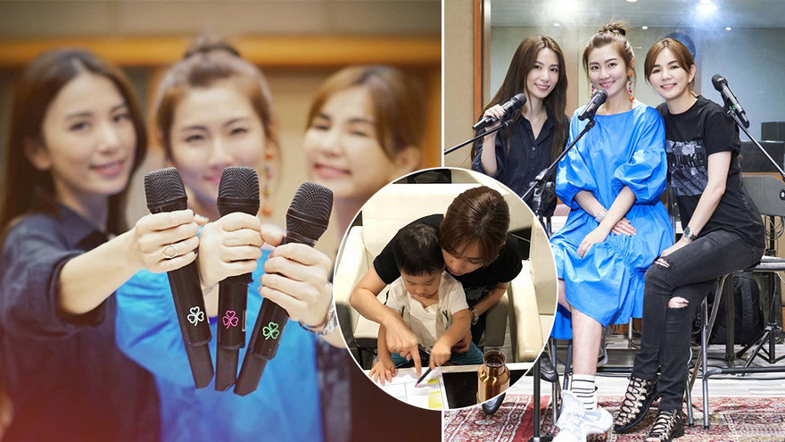 田馥甄深夜晒S.H.E合体彩排照 获Ella儿子劲宝探班