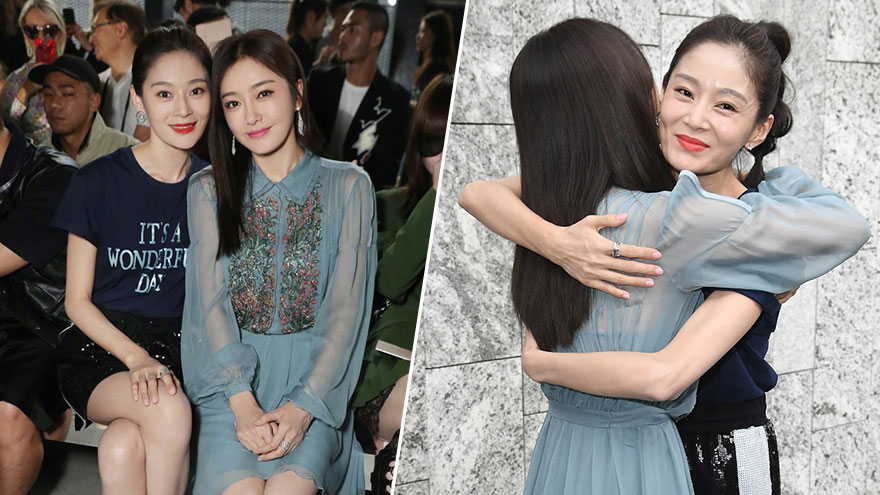 富察皇后纯妃戏外相遇 秦岚王媛可相抱"泯恩仇"