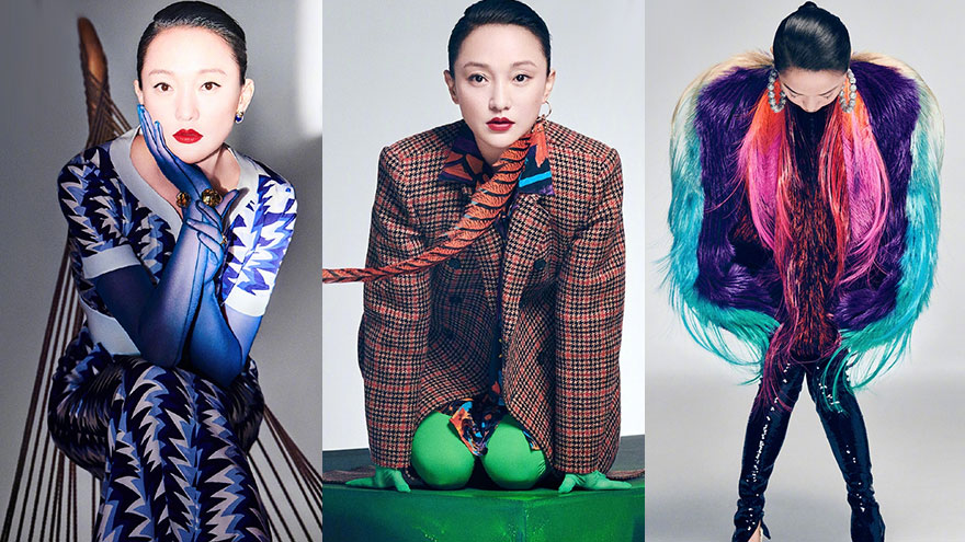 娇小也有气场！周迅七彩外套配夸张耳饰时尚感满满