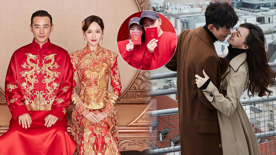 唐嫣罗晋晒婚纱照官宣结婚