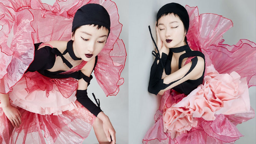 周冬雨尝试新造型挑战浓妆黑唇水墨妆 网友直呼像yamy