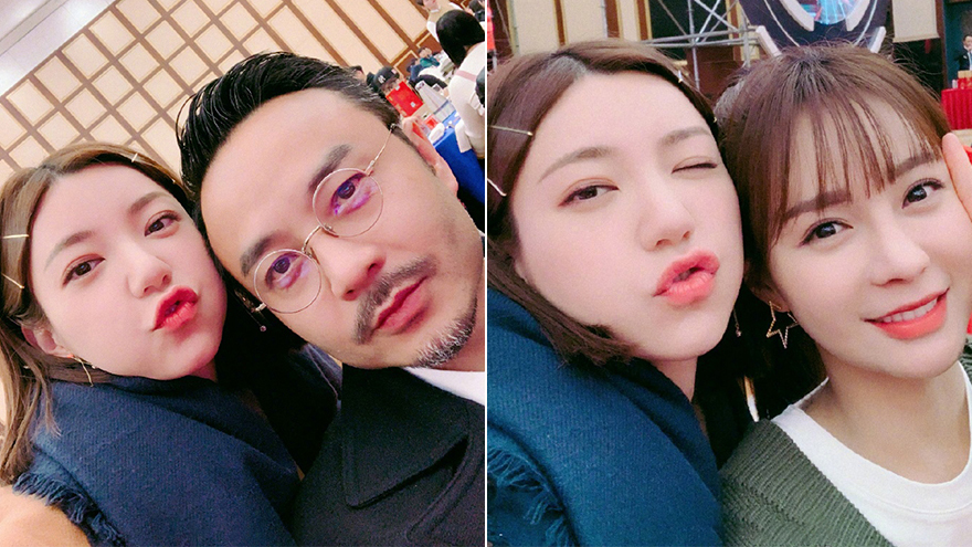 郭雪芙晒杀青宴会照与汪涵等合影 众人嘟嘴卖萌气氛和谐