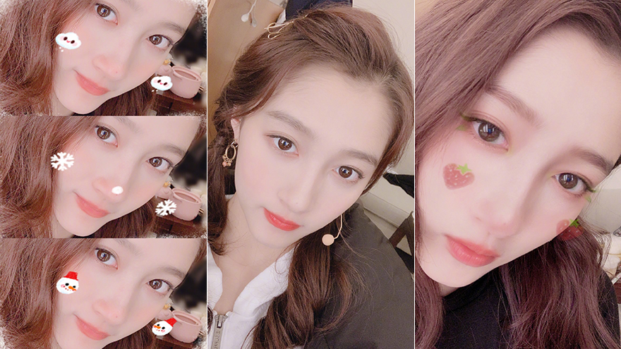 关晓彤晒粉嫩自拍太水灵！粉丝看了直呼宝贝