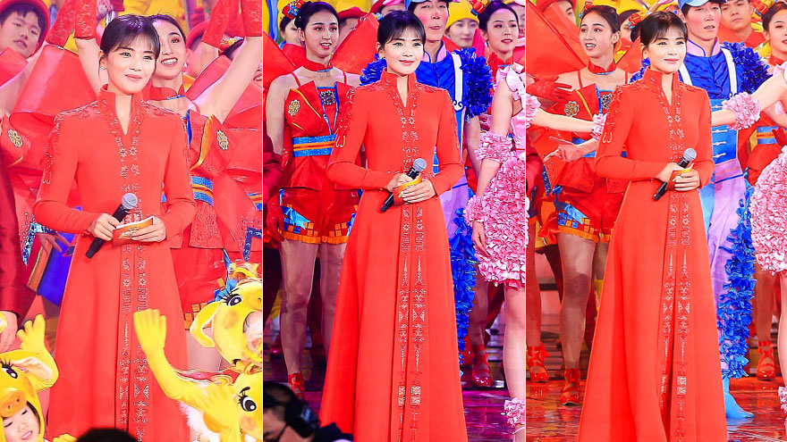 刘涛担纲北京卫视春晚主持 “中国红”长裙优雅端庄