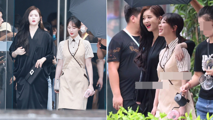 杨紫蒋欣同框录制《萌探》 姐妹合体造型梦回《欢乐颂》