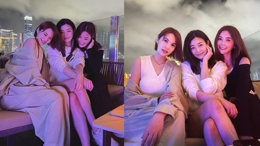 杨丞琳陈妍希阿sa姐妹聚会 三大冻龄女神同框甜笑