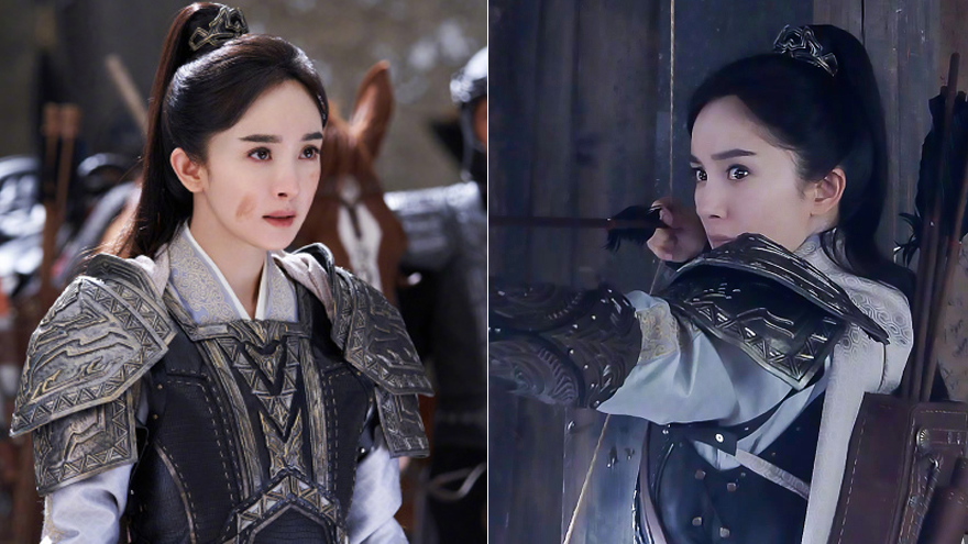 杨幂《斛珠夫人》打戏被赞丝滑 穿铠甲射箭姿势超飒