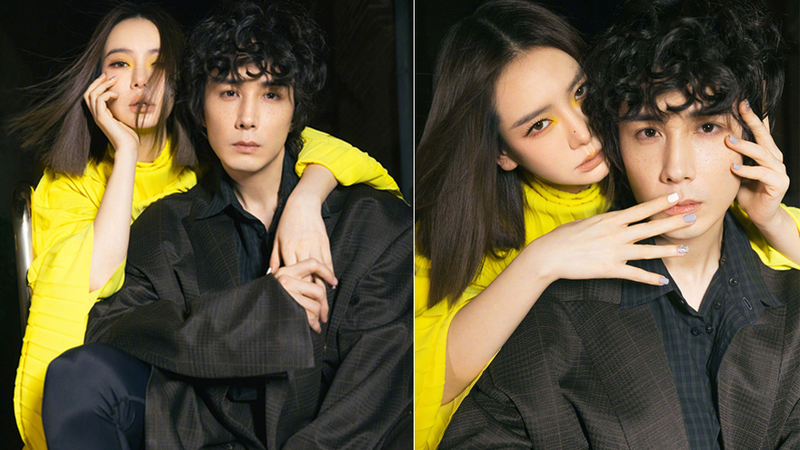 淡黄的长裙蓬松的头发？戚薇李承铉现身活动造型亮眼