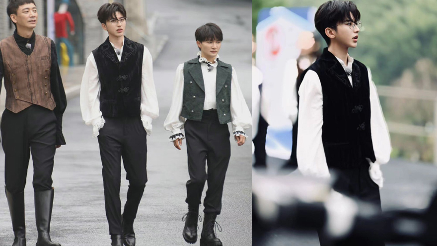 《奔跑吧》景宁路透 蔡徐坤周深宫廷风造型帅气吸睛