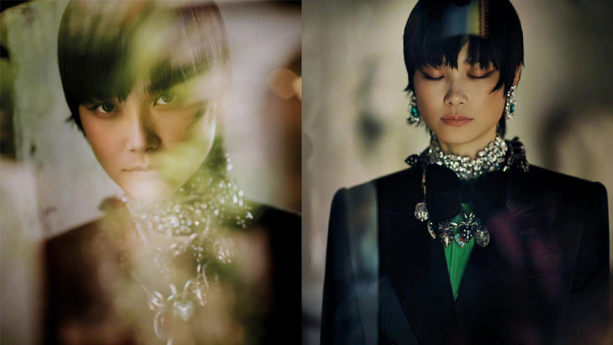 李宇春复古油画感大片华丽典雅 前卫造型演绎摩登女郎