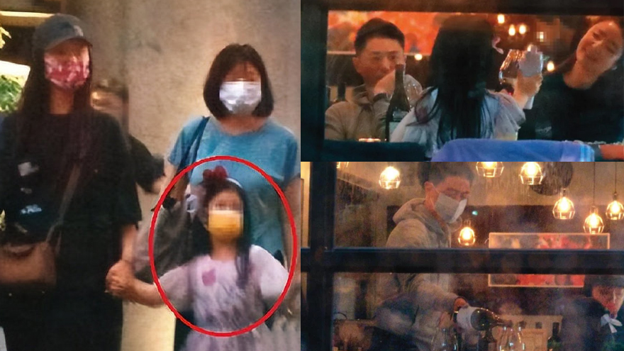 霍建华林心如带女儿聚餐 5岁小海豚身高已超妈妈腰间