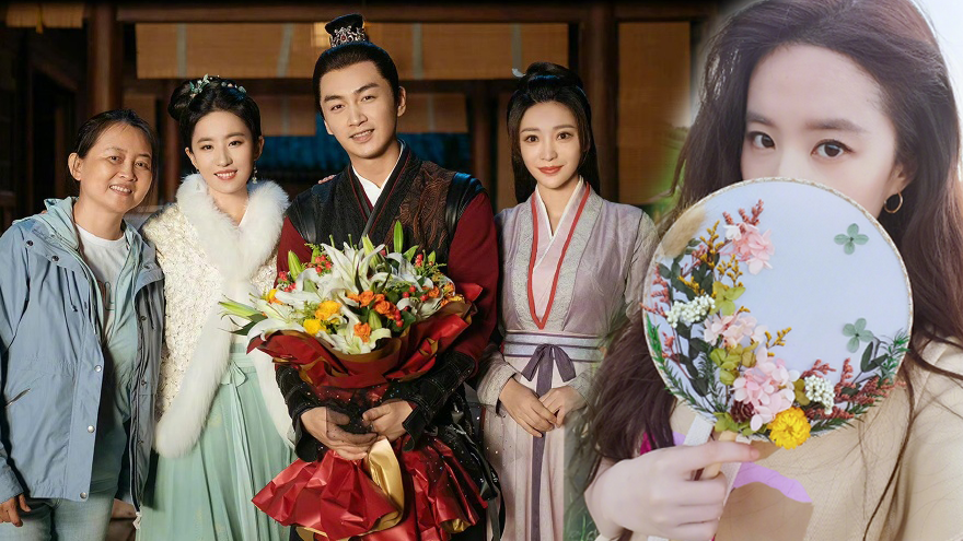 《梦华录》大结局 陈晓晒卡通图告别刘亦菲分享合影库存