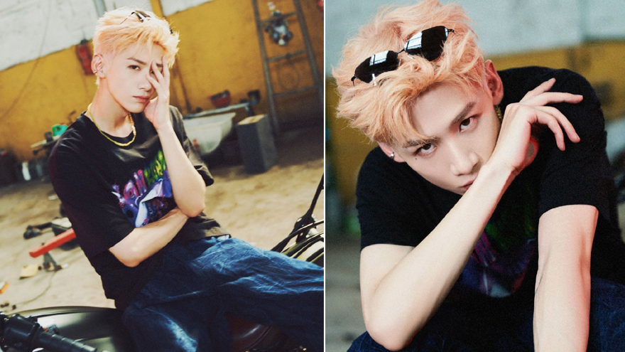 白敬亭化身酷飒机车少年 粉金发色搭墨镜格外亮眼