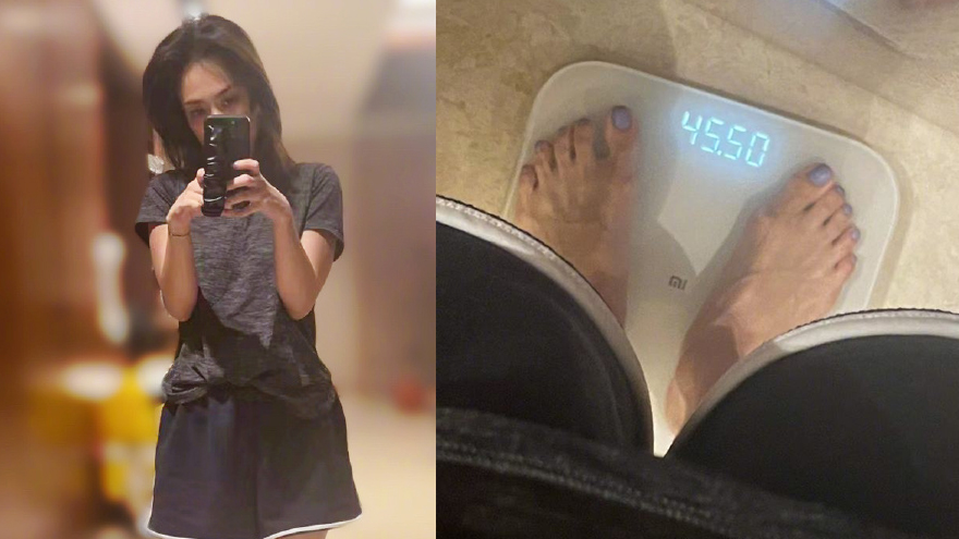 瘦了好多！阿娇钟欣潼晒最新自拍照 自曝体重仅91斤