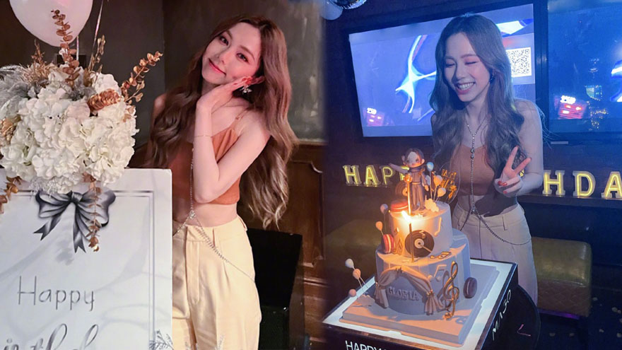 邓紫棋晒31岁生日现场照 与鲜花蛋糕合影笑容灿烂状态好