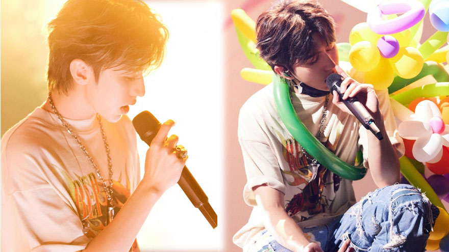 蔡徐坤818晚会彩排照释出 背气球花束氛围感满分