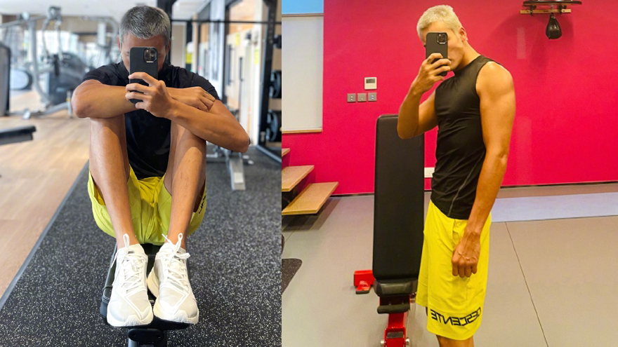 陈伟霆健身房自拍上新!剪寸头霸气秀肌肉身材超顶