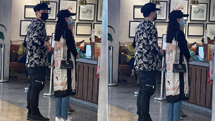 潘玮柏陪老婆南京逛街好恩爱 宣云身材纤细小鸟依人