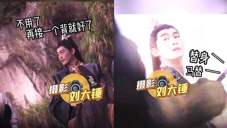 张翰片场拍骑马戏份视频曝光 疑似用替身自己一旁指挥