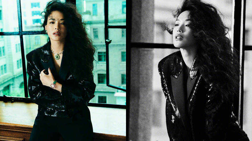 舒淇金秋慵懒大片释出 眼神情绪感拉满优雅迷人