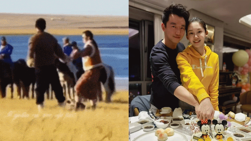 苗苗产后复工拍摄综艺 与郑恺在草原上牵手浪漫甜蜜