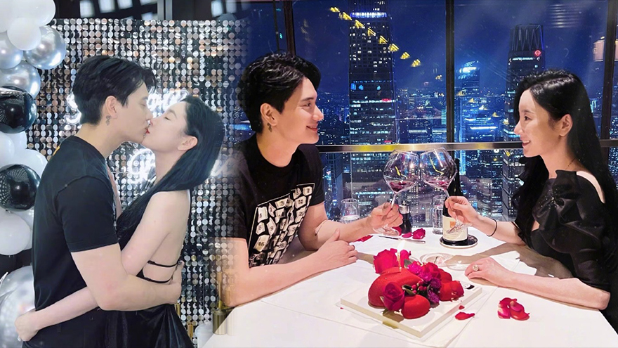 张檬卡点为老公金恩圣庆生 希望明年为他怀女儿