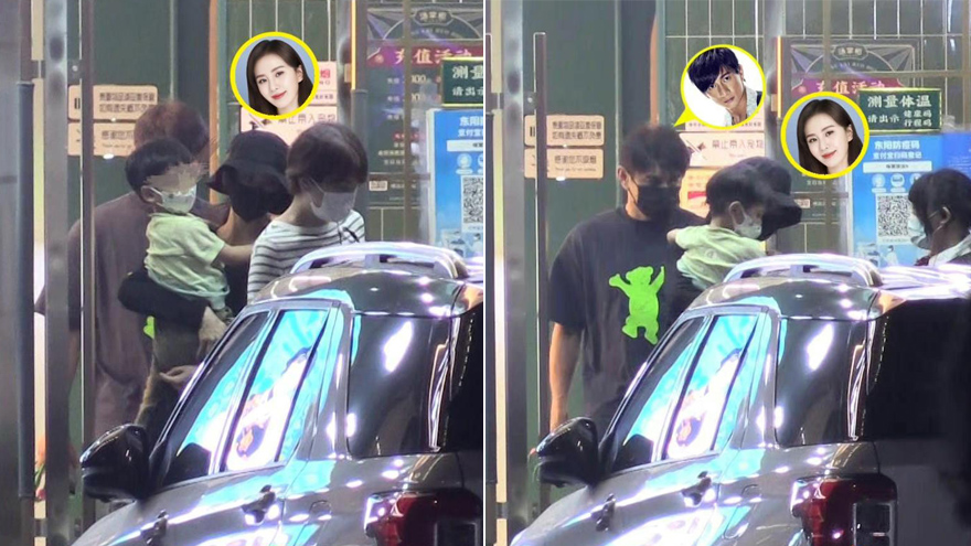 工作家庭两不误！吴奇隆刘诗诗一家三口横店聚餐