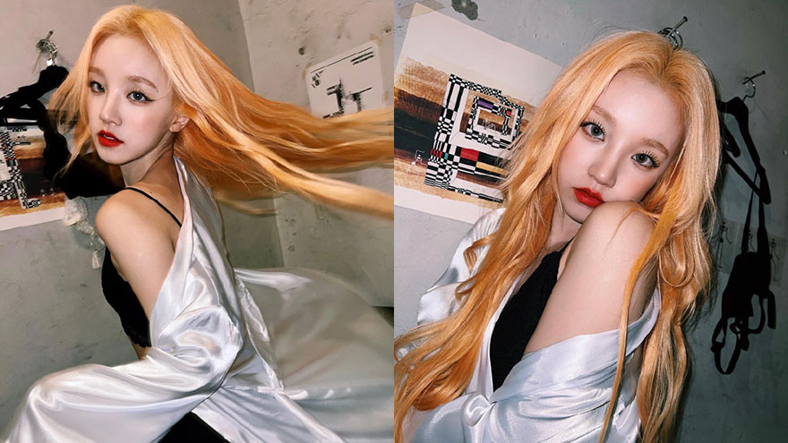 宋雨琦分享九宫格拍摄花絮plog 小露香肩调皮又性感