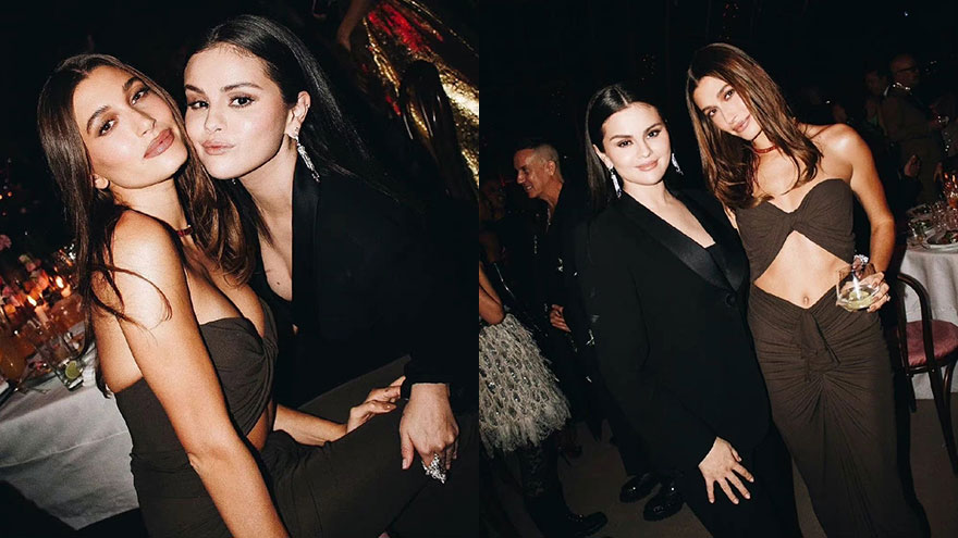 世纪同框！“傻脸娜”与比伯妻子海莉合影亲密贴脸