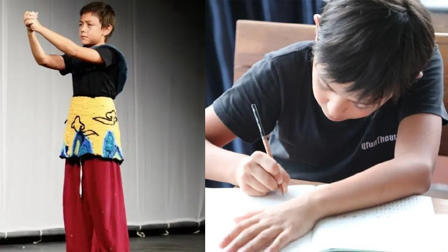 刘烨儿子诺一近照曝光 帅气稳重想成为一名演员