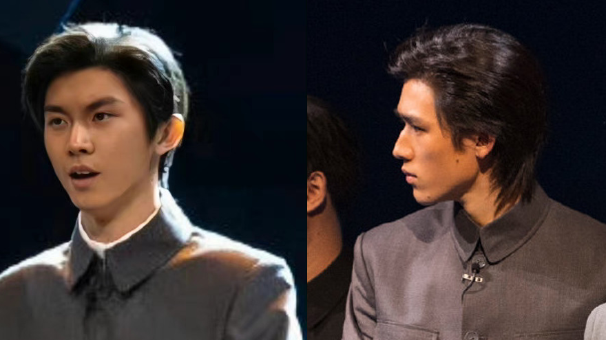 话剧《万水朝东》彩排剧照 马嘉祺宋亚轩同台表情认真