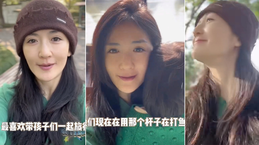 谢娜微博分享秋游vlog 带女儿们坐船捕鱼氛围好欢乐