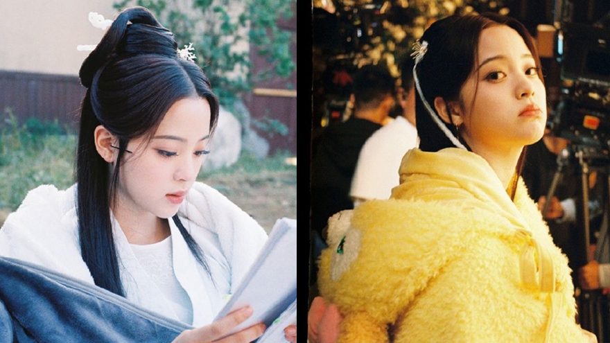 欧阳娜娜新剧官宣杀青 工作室晒片场花絮照侧颜好美