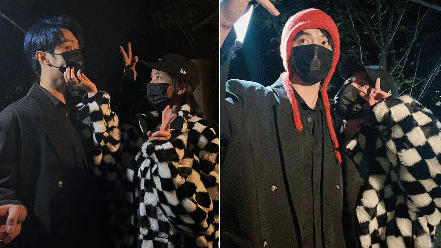 施情华意cp营业！杨幂许凯冬夜自拍有点甜