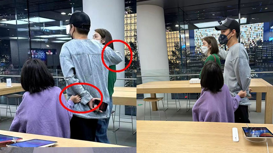 洪欣张丹峰带女儿逛街被网友偶遇 夫妻搂肩十分恩爱