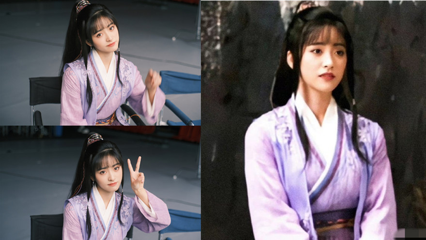 沈月古装造型可爱灵动 cos《天龙八部》阿紫