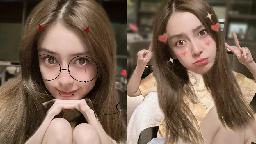 Angelababy晒照庆祝超话六周年 超甜萌物特效显俏皮