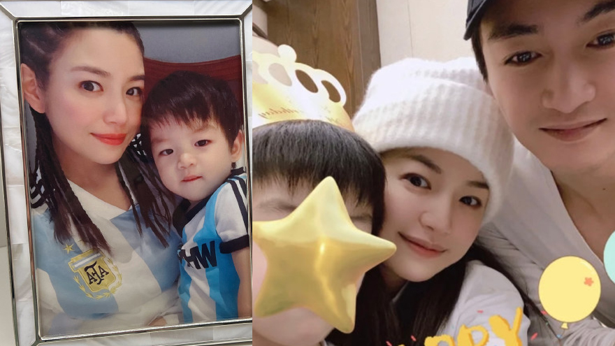 陈妍希卡零点为儿子庆祝6岁生日 小星星正脸照软萌可爱
